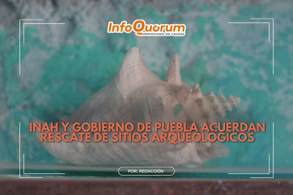 INAH y Gobierno de Puebla acuerdan rescate de sitios arqueológicos
