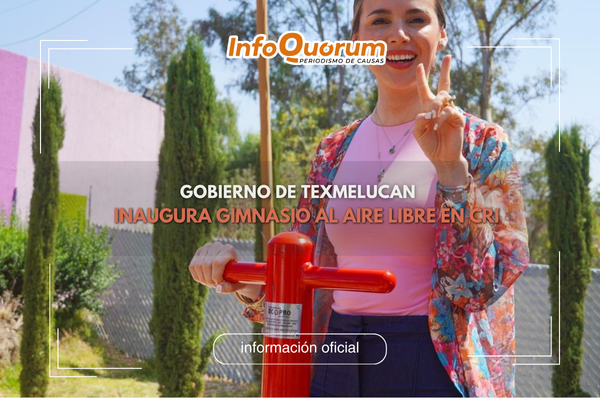 Gobierno de Texmelucan inaugura gimnasio al aire libre en CRI
