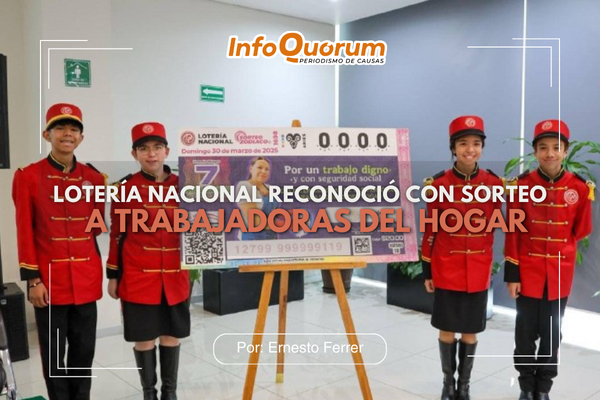 Lotería Nacional reconoció con sorteo a trabajadoras del hogar