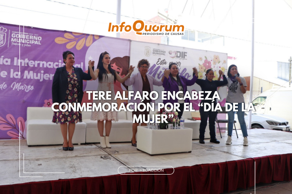 Tere Alfaro encabeza conmemoración por el “Día de la Mujer”