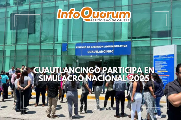 Cuautlancingo participa en Simulacro Nacional 2025