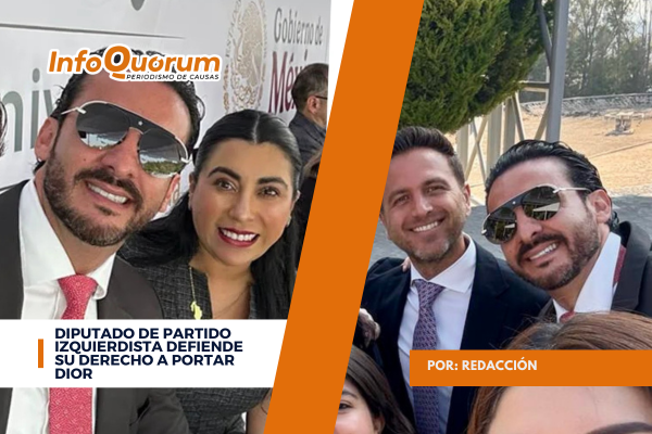 Diputado de partido izquierdista defiende su derecho a portar Dior