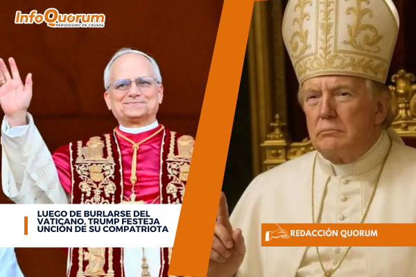Luego de burlarse del Vaticano, Trump festeja unción de su compatriota