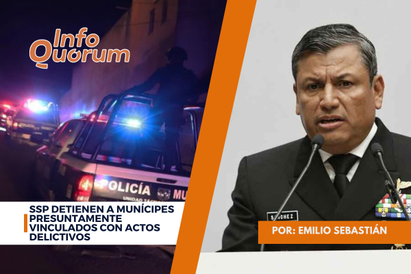 SSP detienen a munícipes presuntamente vinculados con actos delictivos