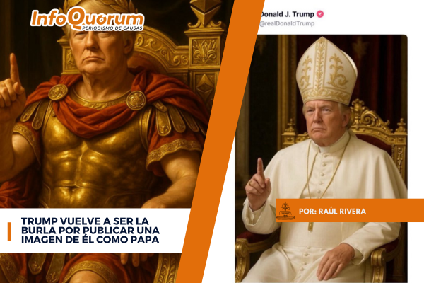 Trump vuelve a ser la burla por publicar una imagen de él como Papa