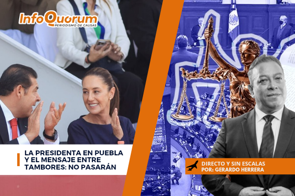La presidenta en Puebla y el mensaje entre tambores: no pasarán