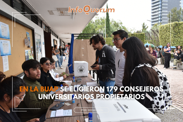 En la BUAP se eligieron 179 consejeros universitarios propietarios