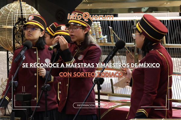 Se reconoce a maestras y maestros de México con Sorteo Zodiaco
