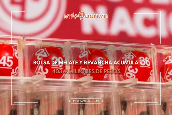 Bolsa de Melate y Revancha acumula 403.9 millones de pesos