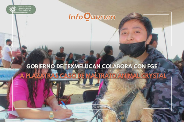 Gobierno de Texmelucan colabora con FGE tras caso de maltrato animal