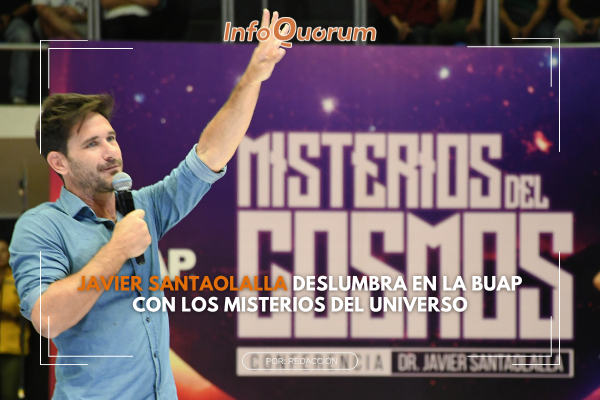 El divulgador científico español Javier Santaolalla imparte conferencia en la BUAP