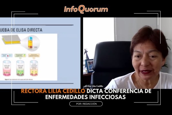 La Rectora Lilia Cedillo dicta conferencia en el Simposio de herpes humano: desafíos y avances en infectología