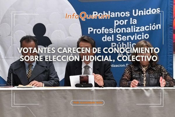 Votantes carecen  de conocimiento sobre elección judicial, colectivo