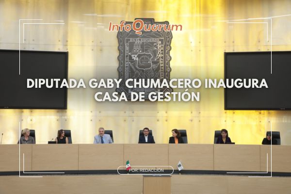 Diputada Gaby Chumacero inaugura casa de gestión