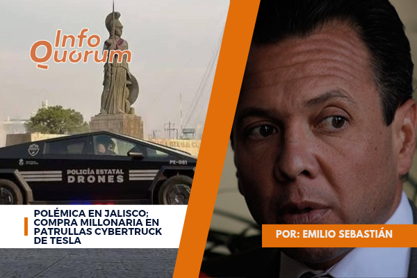 Polémica en Jalisco; compra millonaria en patrullas Cybertruck de Tesla