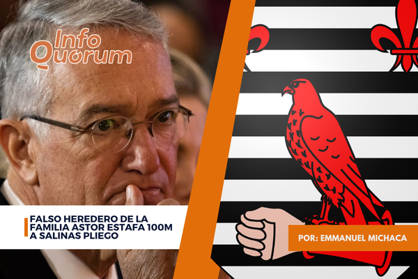 Falso heredero de la familia Astor estafa 100M a Salinas Pliego