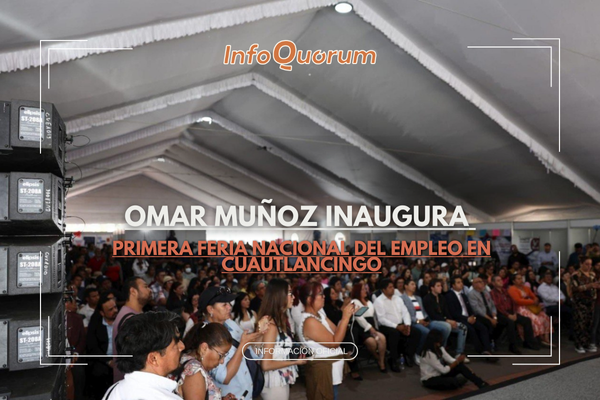 Omar Muñoz inaugura Primera Feria Nacional del Empleo en Cuautlancingo