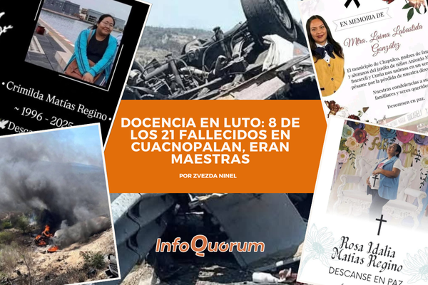 Docencia en luto: 8 de los 21 fallecidos en Cuacnopalan, eran maestras