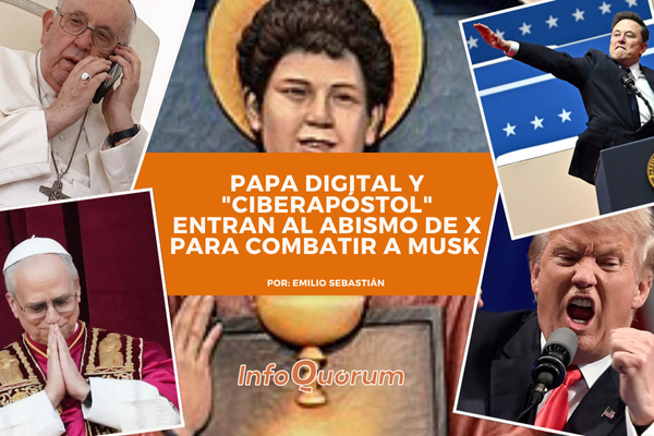 Papa digital y “Ciberapóstol” entran al abismo de X para combatir a Musk