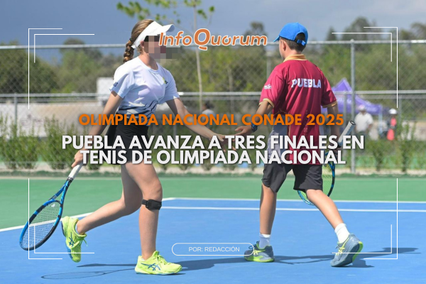 Puebla avanza a tres finales en Tenis de Olimpiada Nacional