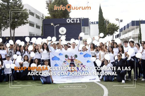 BUAP se suma a Jornada Nacional por la Paz y contra las Adicciones