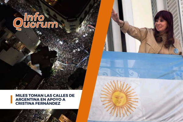 Miles toman las calles de Argentina en apoyo a Cristina Fernández