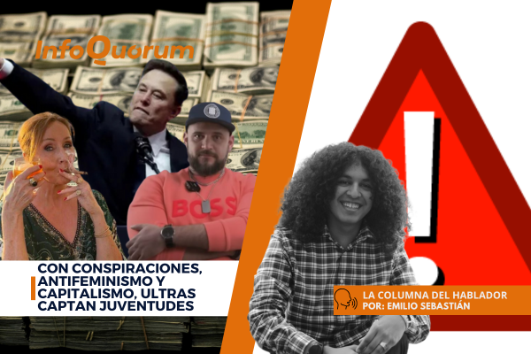 Con conspiraciones, antifeminismo y capitalismo, ultras captan juventudes