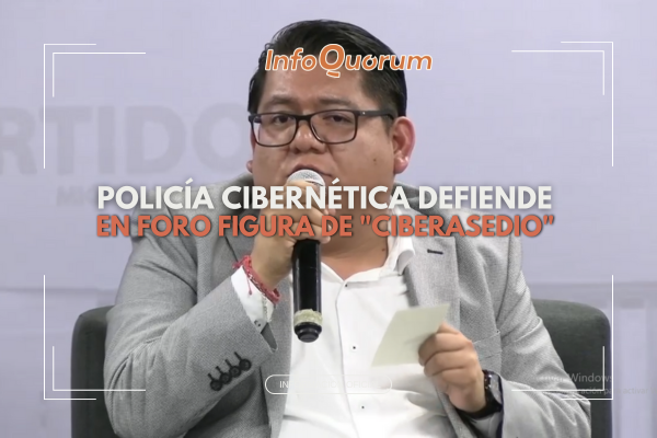 Policía Cibernética defiende en foro figura de “ciberasedio”