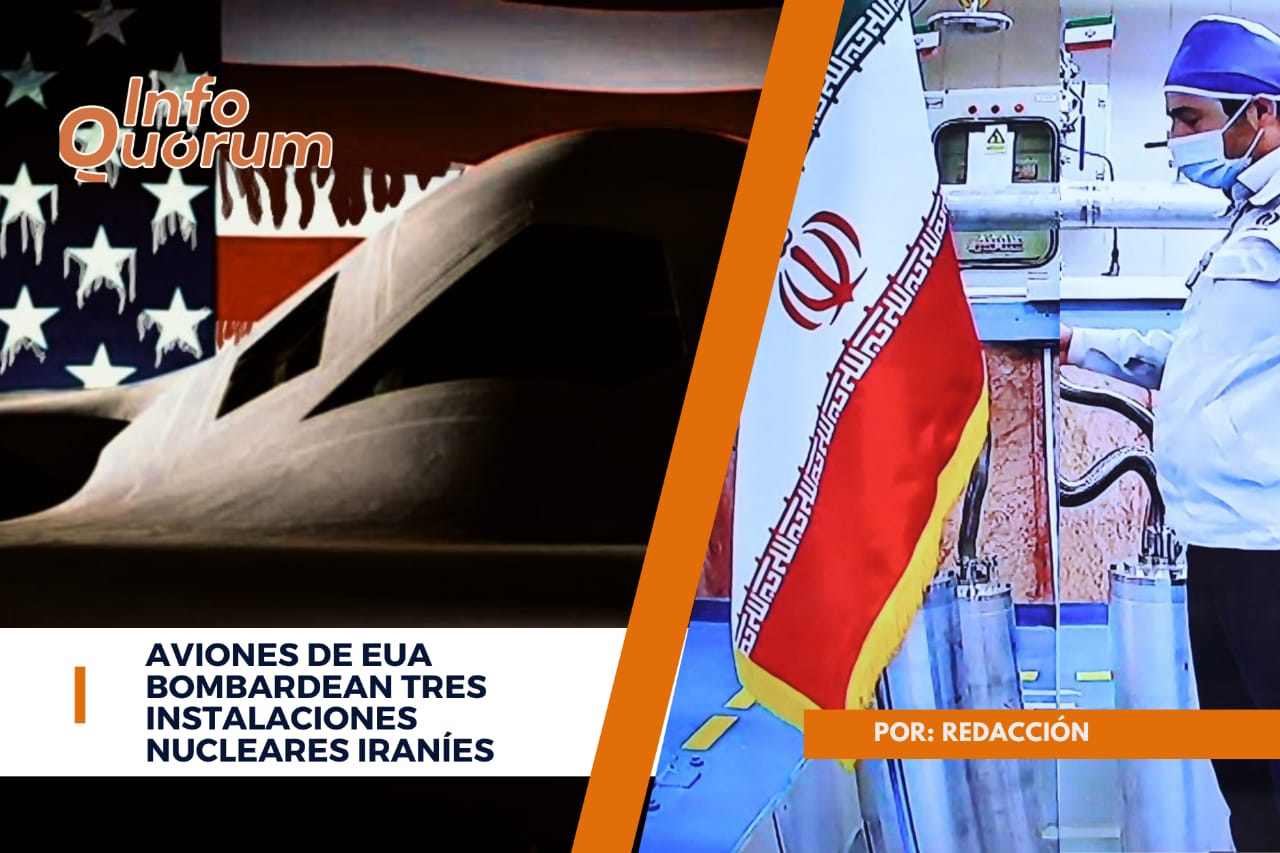 Aviones de EUA bombardean tres instalaciones nucleares Iraníes