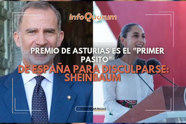 Premio de Asturias es el “primer pasito” de España para disculparse: Sheinbaum