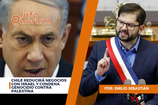 Chile reducirá negocios con Israel y condena genocidio contra Palestina