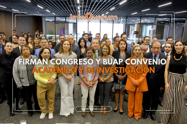 Firman Congreso y BUAP convenio académico y de investigación