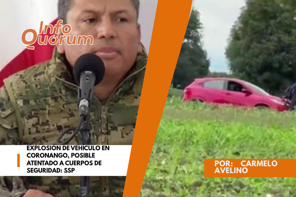 Explosión de vehículo en Coronango, posible atentado a cuerpos de seguridad: SSP
