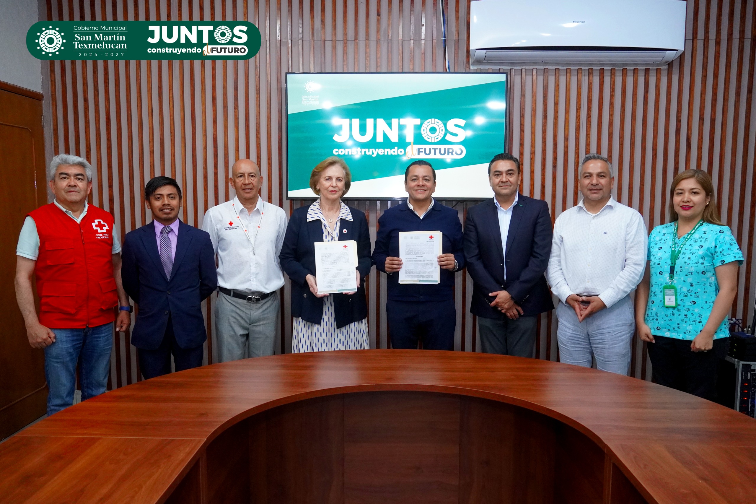 Firma San Martín convenio de comodato con Cruz Roja