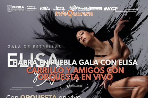 Elisa Carrillo tendrá una gala en Puebla con orquesta en vivo