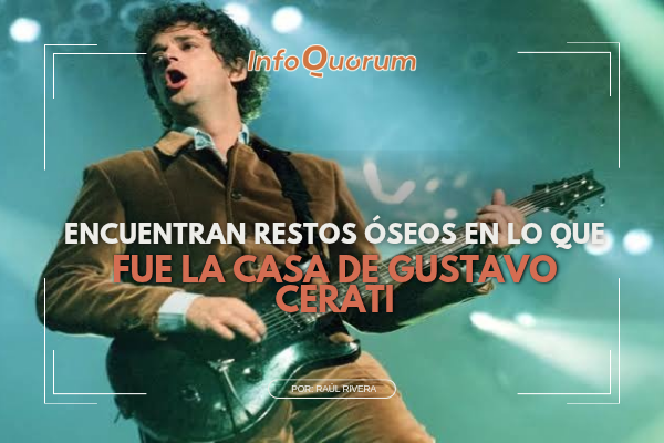 Encuentran restos óseos en lo que fue la casa de Gustavo Cerati