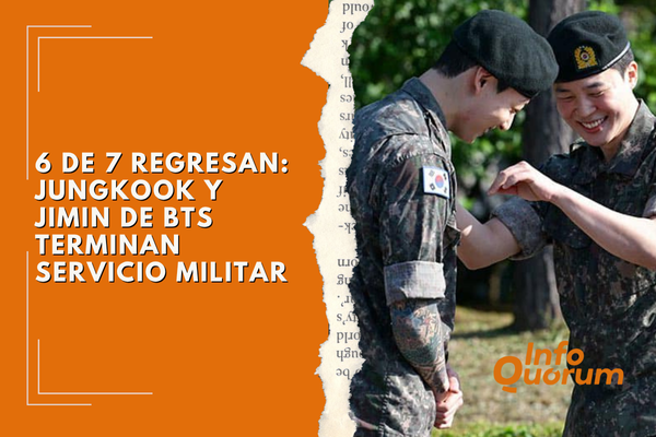 6 de 7 regresan: Jungkook y Jimin de BTS terminan servicio militar
