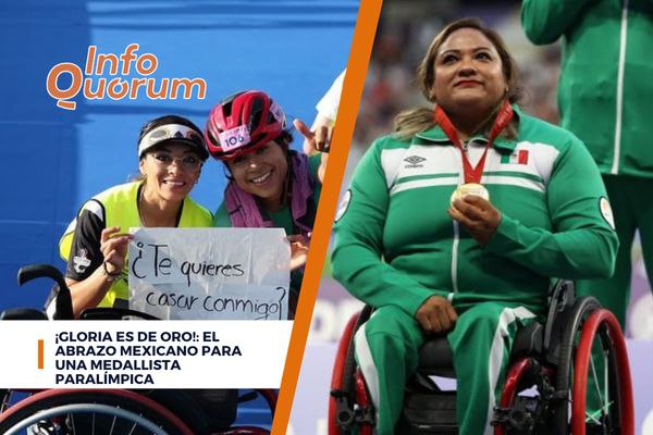¡Gloria es de oro!: el abrazo mexicano para una medallista paralímpica