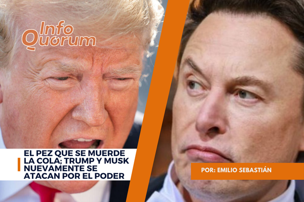 El pez que se muerde la cola; Trump y Musk nuevamente se atacan por el poder