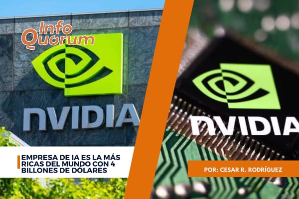 Empresa de IA es la más rica con 4 billones de dólares