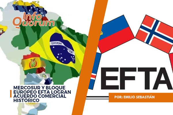 Mercosur y bloque europeo EFTA logran acuerdo comercial histórico
