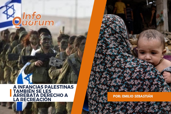 A infancias palestinas también se les arrebata derecho a la recreación