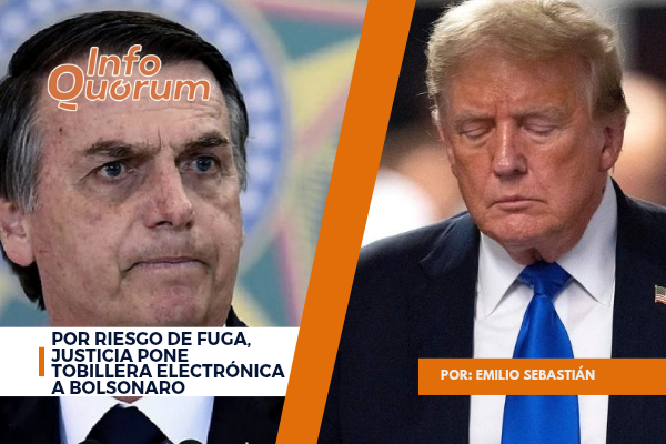 Por riesgo de fuga, justicia pone tobillera electrónica a Bolsonaro