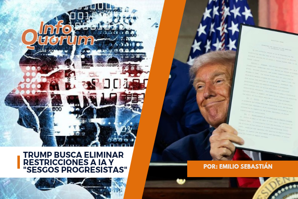 Trump busca eliminar restricciones a IA y “sesgos progresistas”