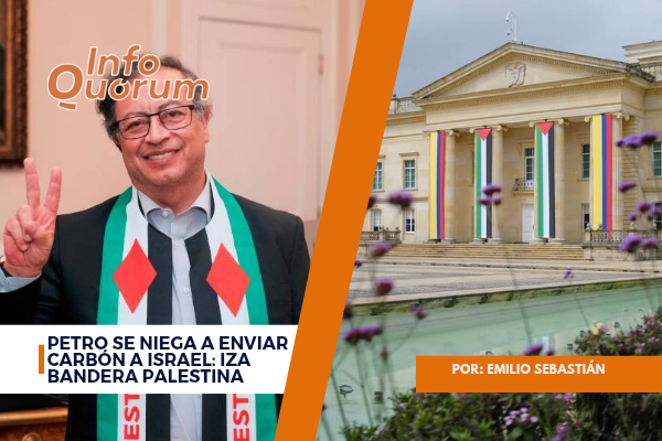 Petro se niega a enviar carbón a Israel: iza bandera palestina 