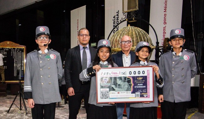 Lotería Nacional rinde homenaje a Juan O’Gorman en el 120° aniversario de su natalicio