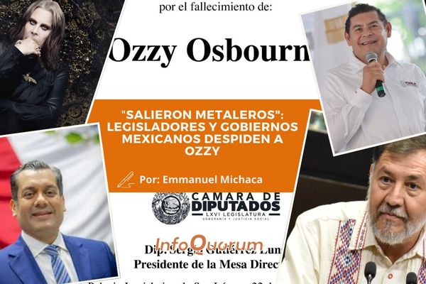 “Salieron metaleros”: legisladores y gobiernos mexicanos despiden a Ozzy