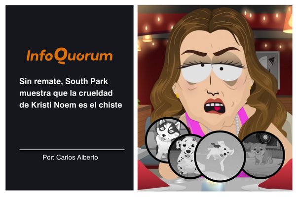 Sin remate, South Park muestra que la crueldad de Kristi Noem es el chiste