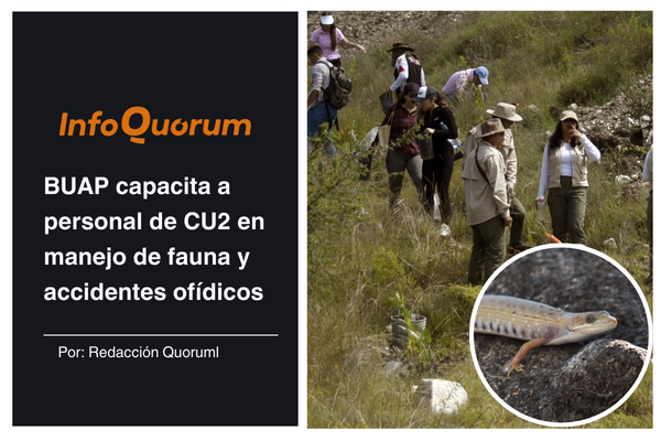 BUAP capacita a personal de CU2 en manejo de fauna y accidentes ofídicos