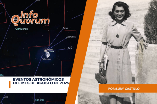 Eventos astronómicos del mes de agosto de 2025